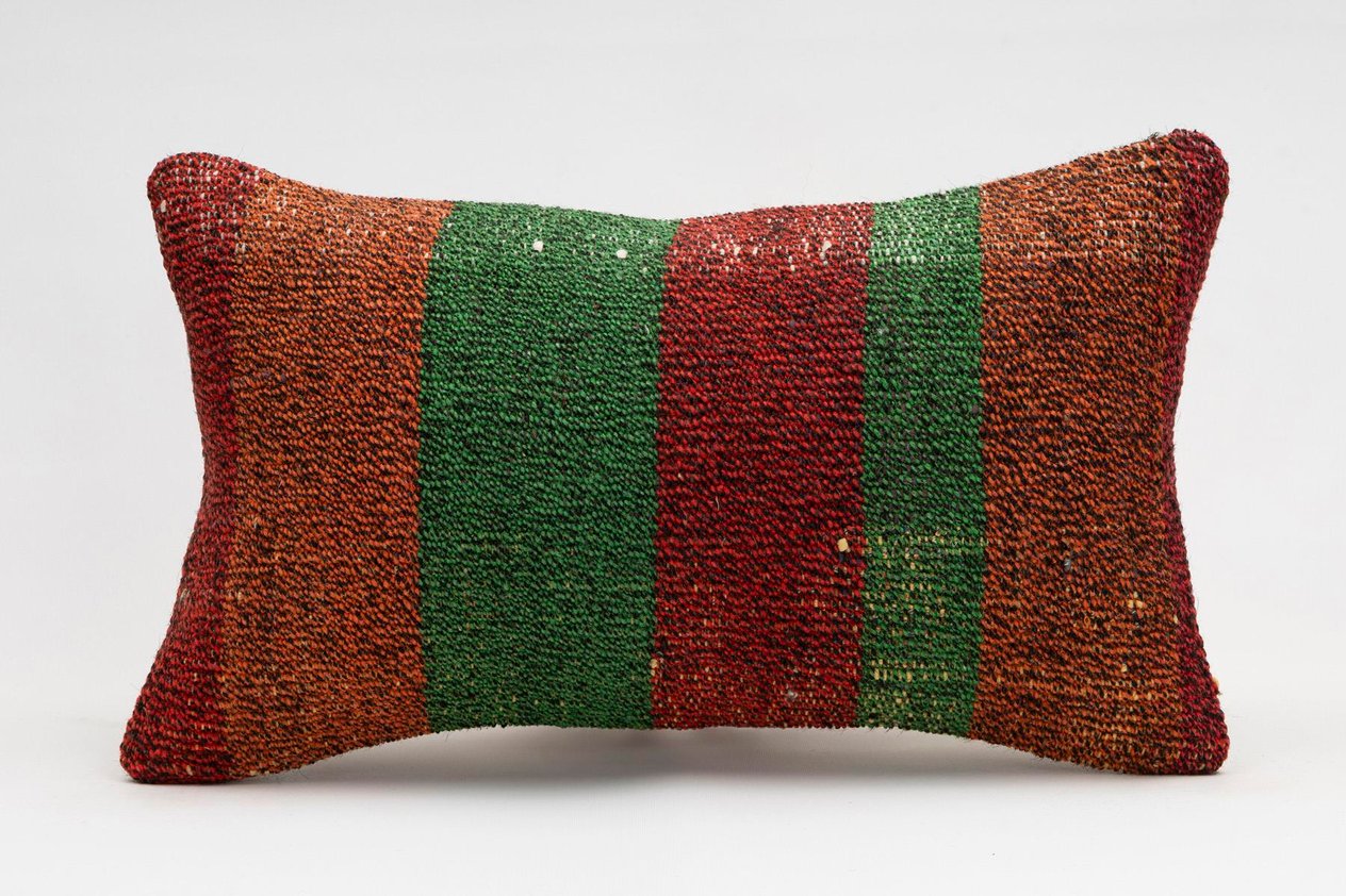 12x20 inches (30x50 cm) Kilim Pillow | KILIM WHOLESALE -&nbsp;Vintage Handmade Pillows - Vintage Handmade Kilim Rugs - It is 100% wool. Artistic and historical rugs. Old handwoven rugs. -&nbsp;Online hand woven rugs and kilim cushions sales. Shipping to a