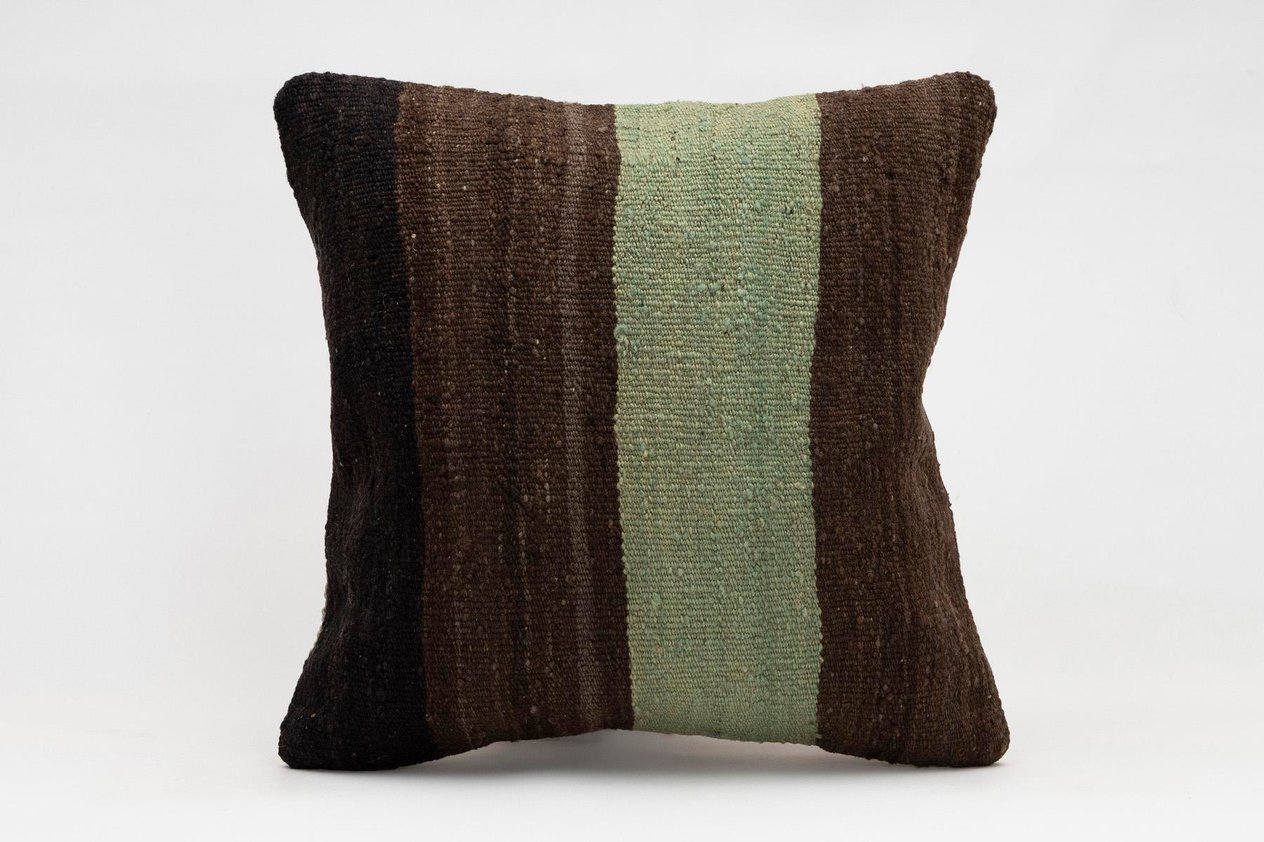 16x16 inches (40x40 cm) Kilim Pillow | KILIM WHOLESALE -&nbsp;Vintage Handmade Pillows - Vintage Handmade Kilim Rugs - It is 100% wool. Artistic and historical rugs. Old handwoven rugs. -&nbsp;Online hand woven rugs and kilim cushions sales. Shipping to a