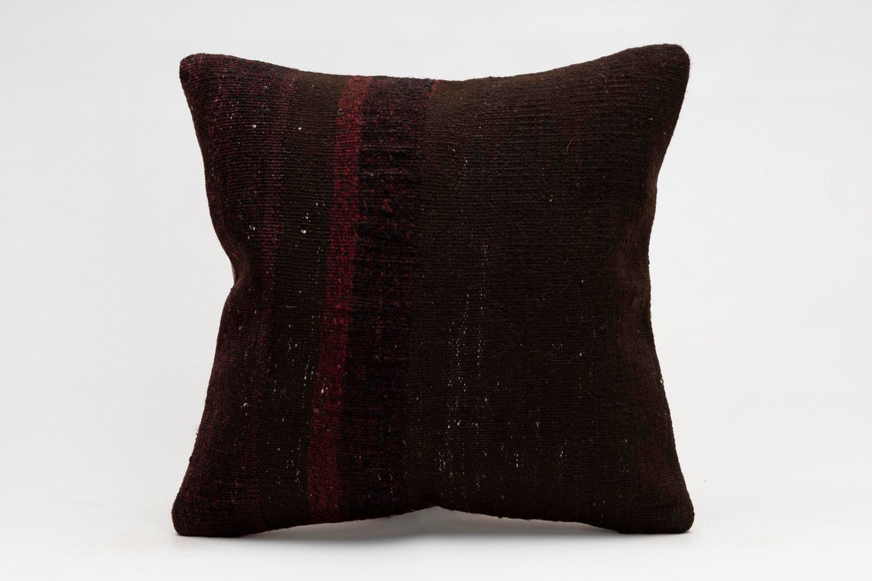 16x16 inches (40x40 cm) Kilim Pillow | KILIM WHOLESALE -&nbsp;Vintage Handmade Pillows - Vintage Handmade Kilim Rugs - It is 100% wool. Artistic and historical rugs. Old handwoven rugs. -&nbsp;Online hand woven rugs and kilim cushions sales. Shipping to a