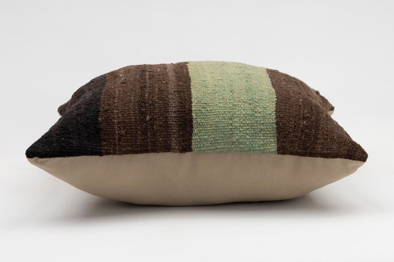 16x16 inches (40x40 cm) Kilim Pillow | KILIM WHOLESALE - Vintage Handmade Pillows - Vintage Handmade Kilim Rugs - It is 100% wool. Artistic and historical rugs. Old handwoven rugs. - Online hand woven rugs and kilim cushions sales. Shipping to a