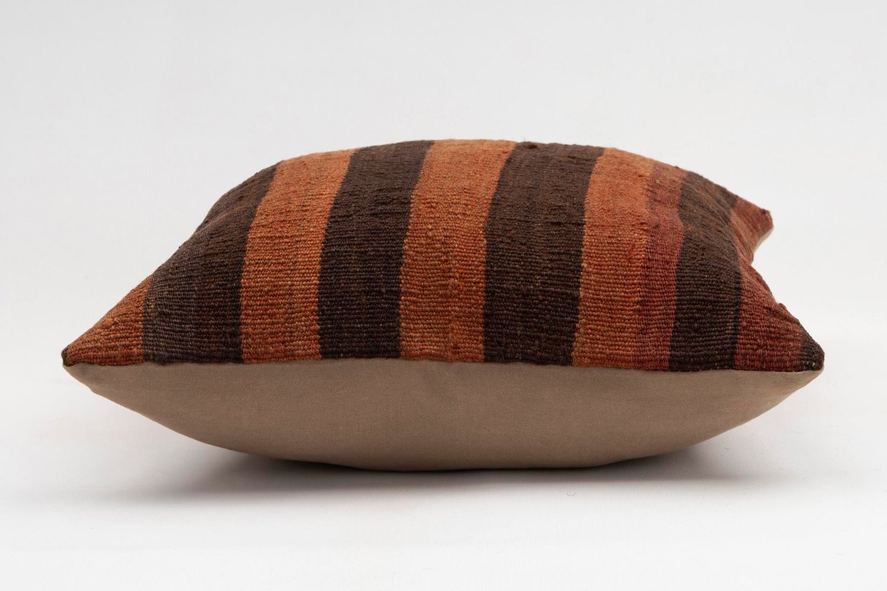 16x16 inches (40x40 cm) Kilim Pillow | KILIM WHOLESALE - Vintage Handmade Pillows - Vintage Handmade Kilim Rugs - It is 100% wool. Artistic and historical rugs. Old handwoven rugs. - Online hand woven rugs and kilim cushions sales. Shipping to a