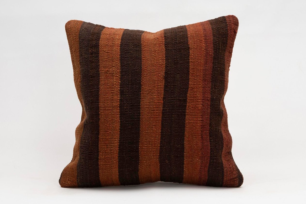 16x16 inches (40x40 cm) Kilim Pillow | KILIM WHOLESALE -&nbsp;Vintage Handmade Pillows - Vintage Handmade Kilim Rugs - It is 100% wool. Artistic and historical rugs. Old handwoven rugs. -&nbsp;Online hand woven rugs and kilim cushions sales. Shipping to a