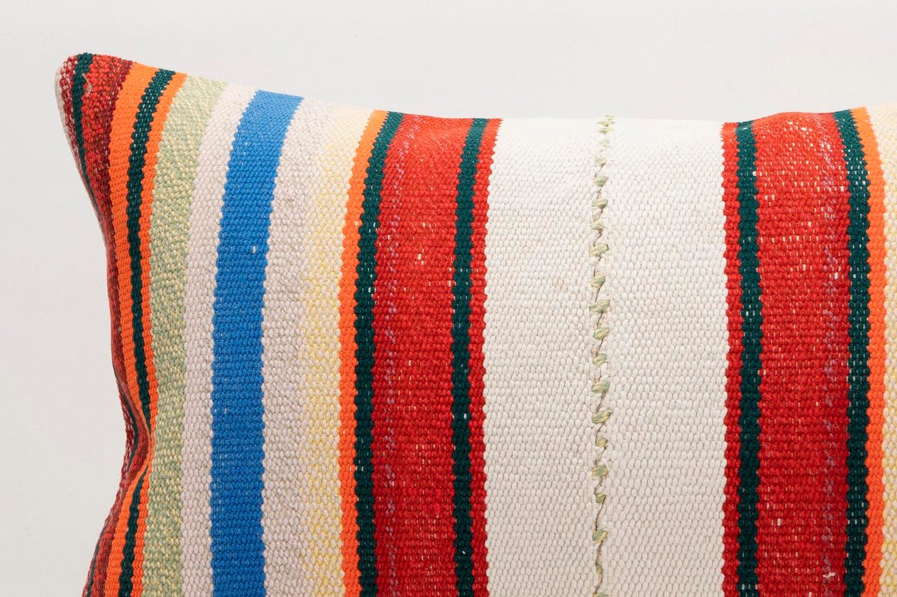 16x24 inches (40x60 cm) Kilim Pillow | KILIM WHOLESALE - Vintage Handmade Pillows - Vintage Handmade Kilim Rugs - It is 100% wool. Artistic and historical rugs. Old handwoven rugs. - Online hand woven rugs and kilim cushions sales. Shipping to a