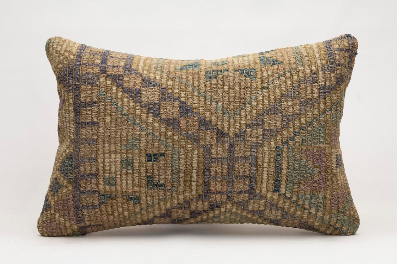 16x24 inches (40x60 cm) Kilim Pillow | KILIM WHOLESALE -&nbsp;Vintage Handmade Pillows - Vintage Handmade Kilim Rugs - It is 100% wool. Artistic and historical rugs. Old handwoven rugs. -&nbsp;Online hand woven rugs and kilim cushions sales. Shipping to a