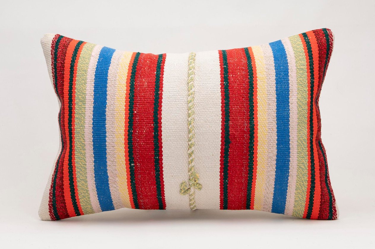 16x24 inches (40x60 cm) Kilim Pillow | KILIM WHOLESALE -&nbsp;Vintage Handmade Pillows - Vintage Handmade Kilim Rugs - It is 100% wool. Artistic and historical rugs. Old handwoven rugs. -&nbsp;Online hand woven rugs and kilim cushions sales. Shipping to a