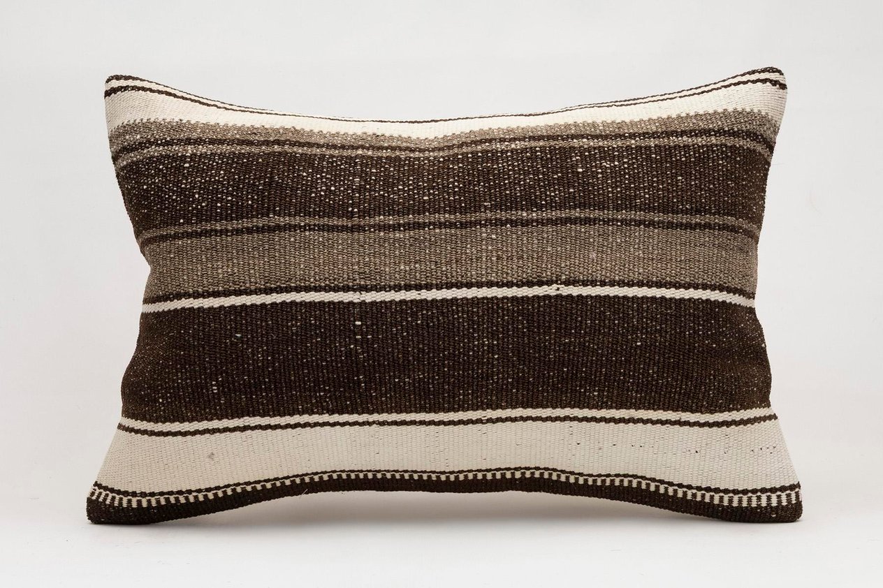16x24 inches (40x60 cm) Kilim Pillow | KILIM WHOLESALE -&nbsp;Vintage Handmade Pillows - Vintage Handmade Kilim Rugs - It is 100% wool. Artistic and historical rugs. Old handwoven rugs. -&nbsp;Online hand woven rugs and kilim cushions sales. Shipping to a