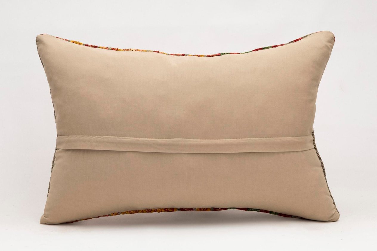 16x24 inches (40x60 cm) Kilim Pillow | KILIM WHOLESALE - Vintage Handmade Pillows - Vintage Handmade Kilim Rugs - It is 100% wool. Artistic and historical rugs. Old handwoven rugs. - Online hand woven rugs and kilim cushions sales. Shipping to a