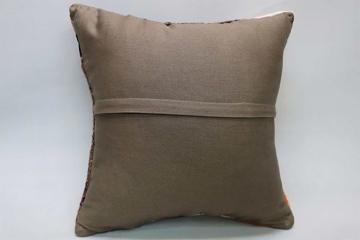 16''16'' (40x40 cm) Kilim Pillows - Vintage Handmade Kilim Pillows - Vintage Handmade Kilim Rugs - It is 100% wool. Artistic and historical rugs. Old handwoven rugs.