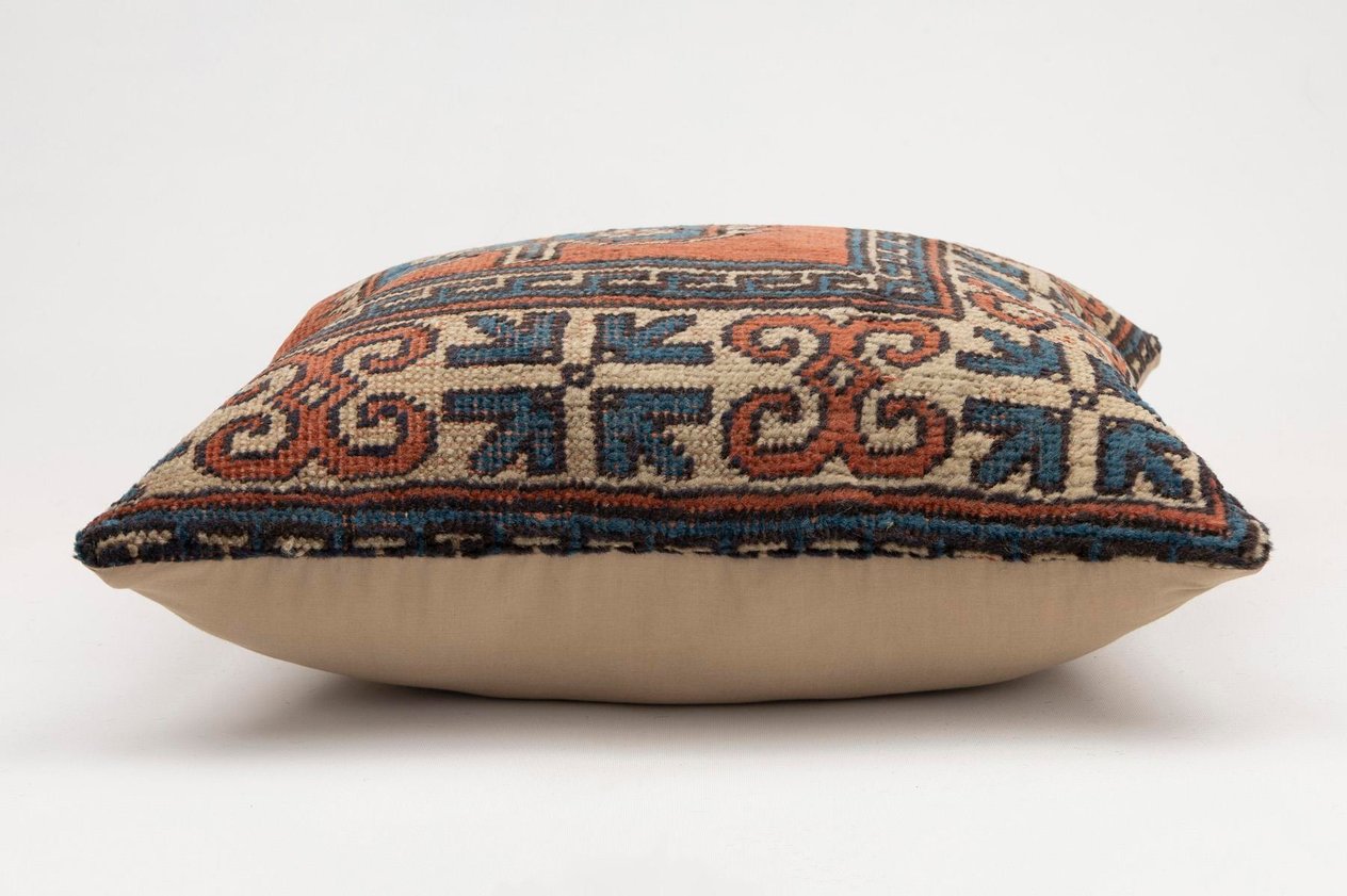 20x20 inches (50x50 cm) Kilim Pillow | KILIM WHOLESALE - Vintage Handmade Pillows - Vintage Handmade Kilim Rugs - It is 100% wool. Artistic and historical rugs. Old handwoven rugs. - Online hand woven rugs and kilim cushions sales. Shipping to a