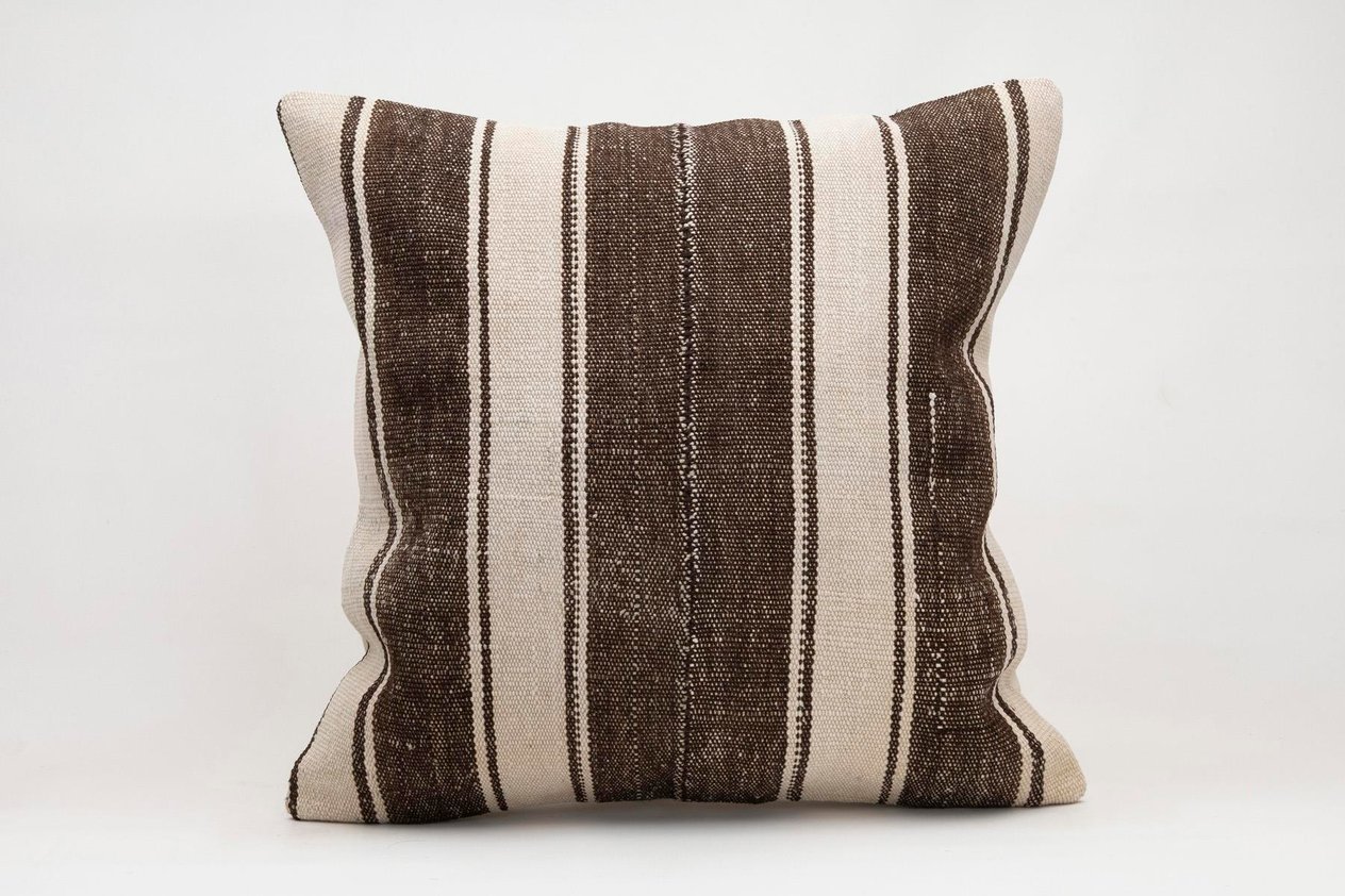 20x20 inches (50x50 cm) Kilim Pillow | KILIM WHOLESALE -&nbsp;Vintage Handmade Pillows - Vintage Handmade Kilim Rugs - It is 100% wool. Artistic and historical rugs. Old handwoven rugs. -&nbsp;Online hand woven rugs and kilim cushions sales. Shipping to a