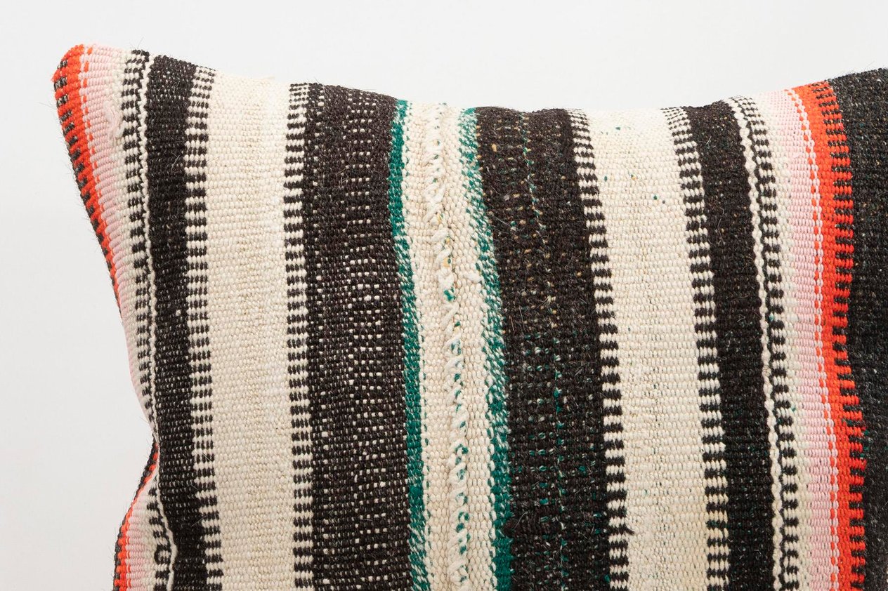 20x20 inches (50x50 cm) Kilim Pillow | KILIM WHOLESALE - Vintage Handmade Pillows - Vintage Handmade Kilim Rugs - It is 100% wool. Artistic and historical rugs. Old handwoven rugs. - Online hand woven rugs and kilim cushions sales. Shipping to a