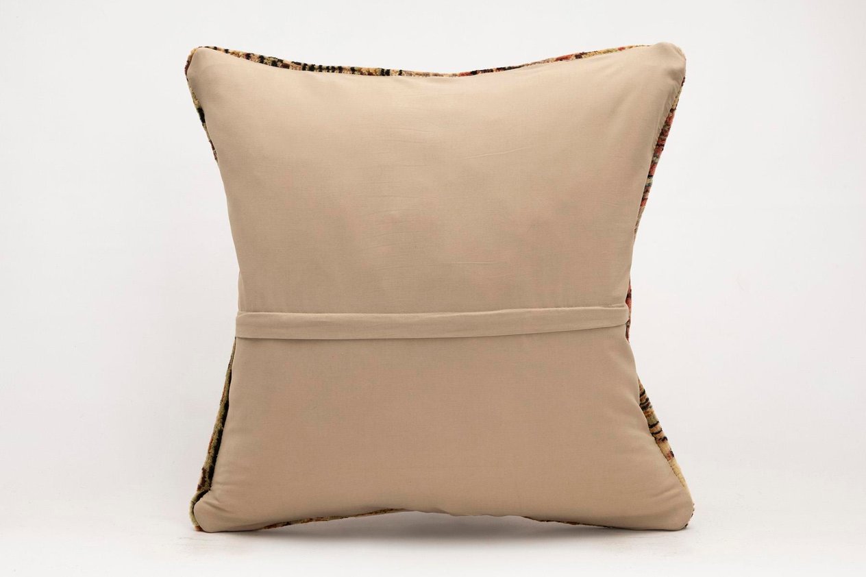 20x20 inches (50x50 cm) Kilim Pillow | KILIM WHOLESALE - Vintage Handmade Pillows - Vintage Handmade Kilim Rugs - It is 100% wool. Artistic and historical rugs. Old handwoven rugs. - Online hand woven rugs and kilim cushions sales. Shipping to a