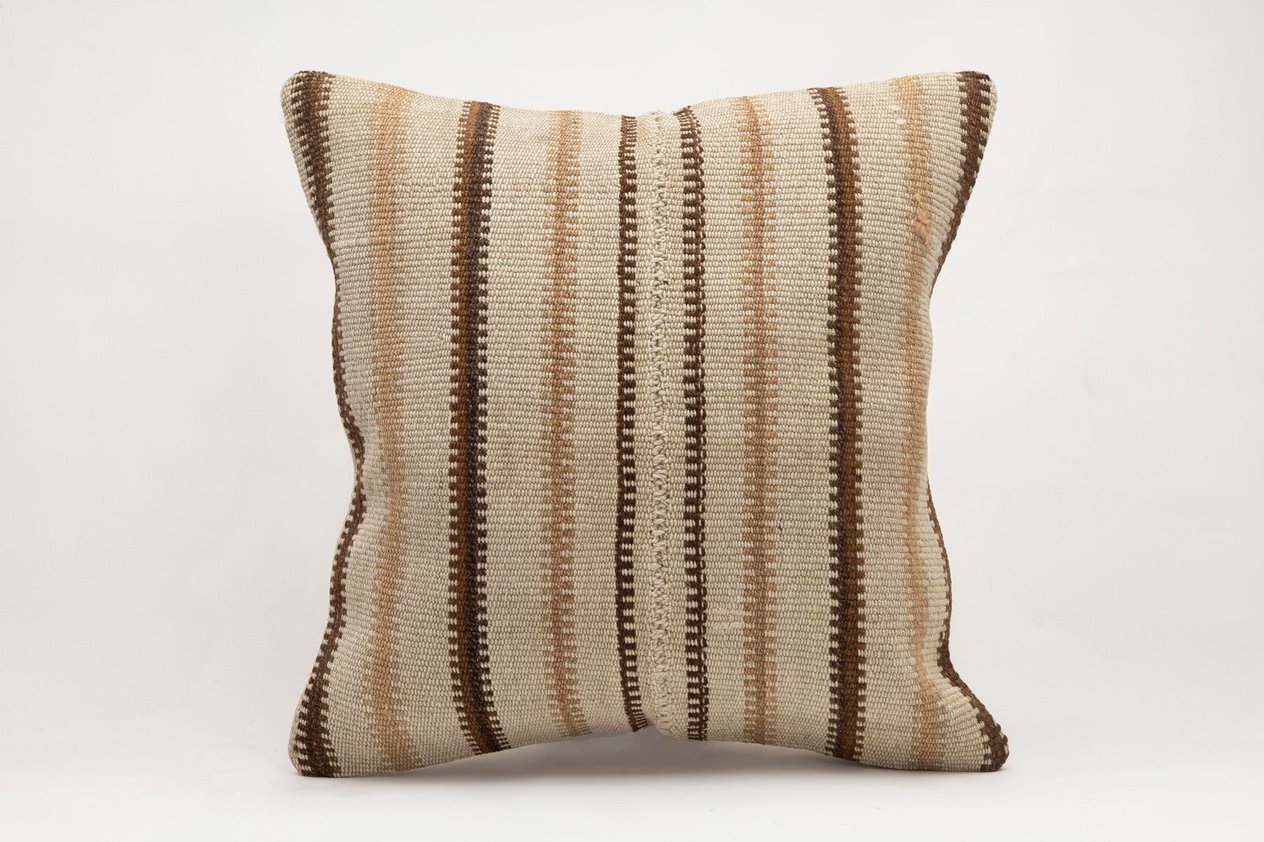20x20 inches (50x50 cm) Kilim Pillow | KILIM WHOLESALE -&nbsp;Vintage Handmade Pillows - Vintage Handmade Kilim Rugs - It is 100% wool. Artistic and historical rugs. Old handwoven rugs. -&nbsp;Online hand woven rugs and kilim cushions sales. Shipping to a