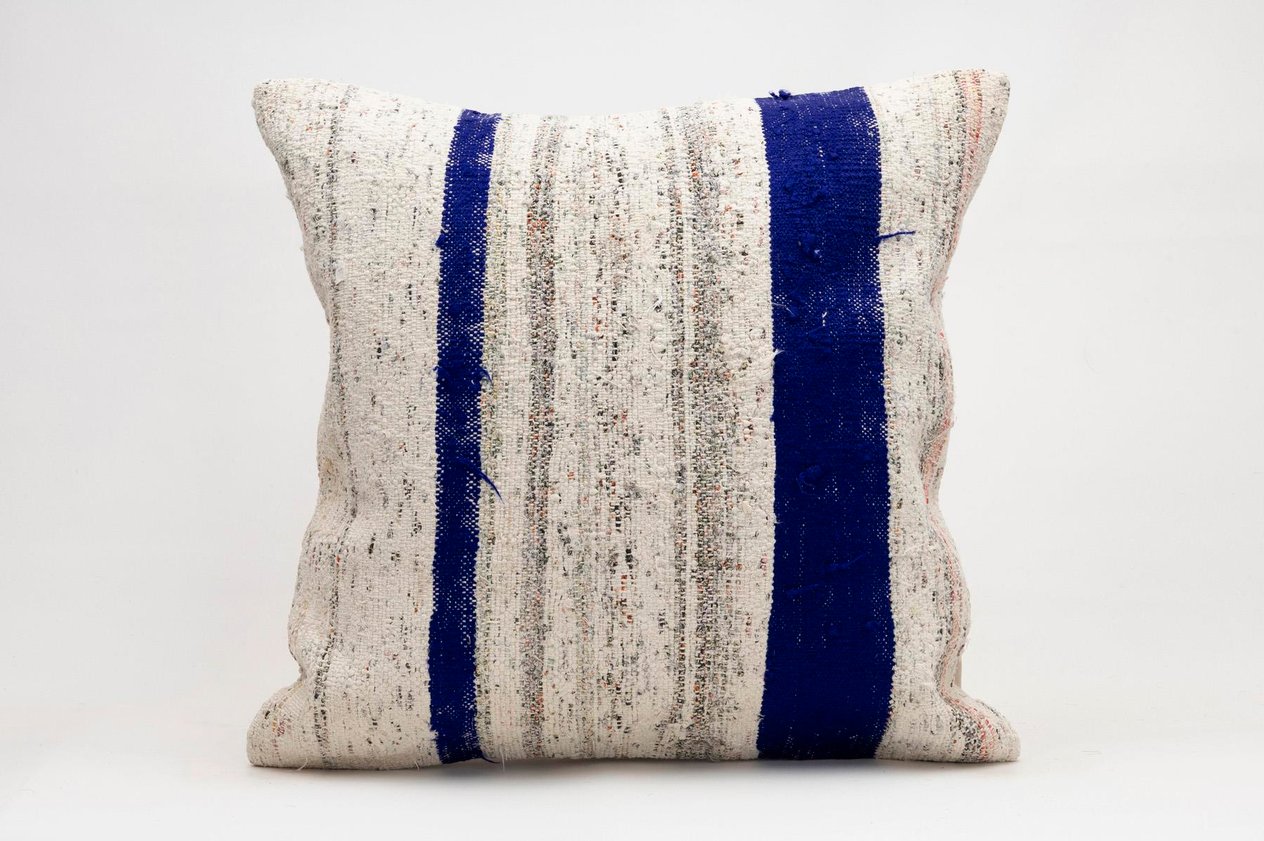 20x20 inches (50x50 cm) Kilim Pillow | KILIM WHOLESALE -&nbsp;Vintage Handmade Pillows - Vintage Handmade Kilim Rugs - It is 100% wool. Artistic and historical rugs. Old handwoven rugs. -&nbsp;Online hand woven rugs and kilim cushions sales. Shipping to a