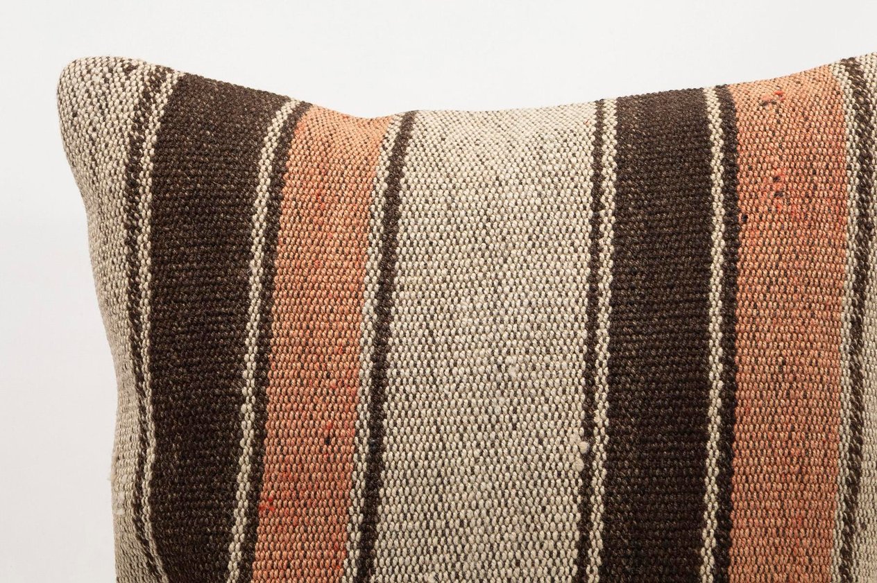 20x20 inches (50x50 cm) Kilim Pillow | KILIM WHOLESALE - Vintage Handmade Pillows - Vintage Handmade Kilim Rugs - It is 100% wool. Artistic and historical rugs. Old handwoven rugs. - Online hand woven rugs and kilim cushions sales. Shipping to a