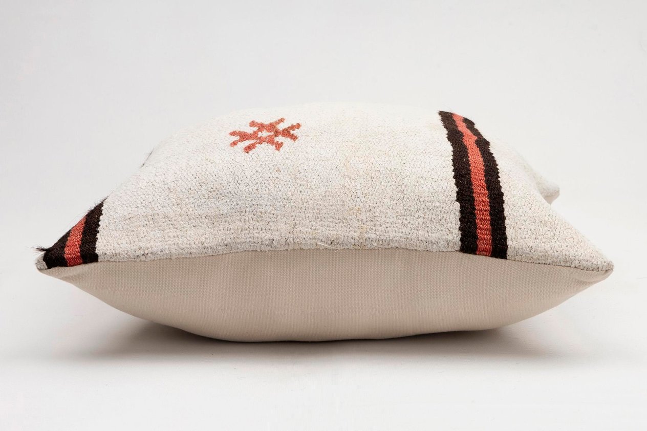 20x20 inches (50x50 cm) Kilim Pillow | KILIM WHOLESALE - Vintage Handmade Pillows - Vintage Handmade Kilim Rugs - It is 100% wool. Artistic and historical rugs. Old handwoven rugs. - Online hand woven rugs and kilim cushions sales. Shipping to a