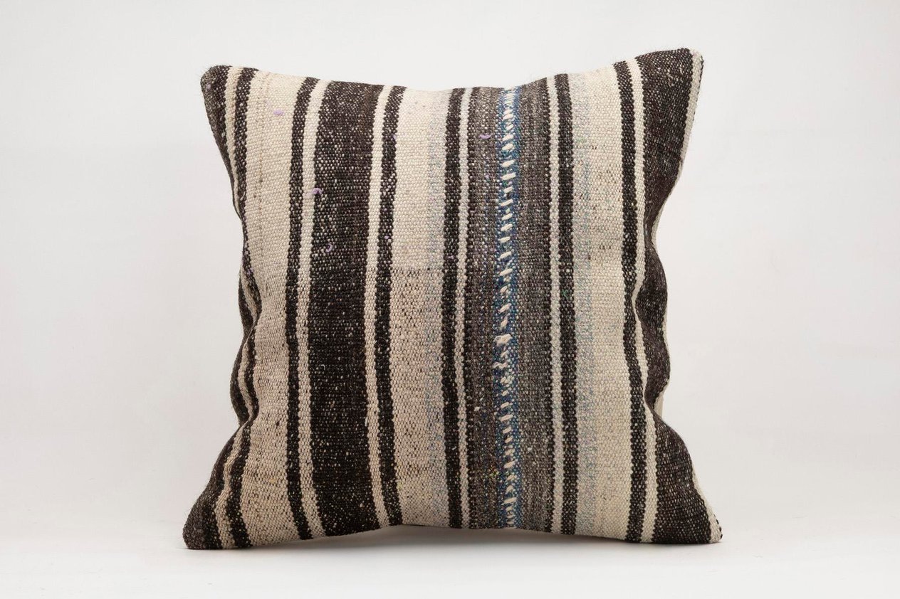 20x20 inches (50x50 cm) Kilim Pillow | KILIM WHOLESALE -&nbsp;Vintage Handmade Pillows - Vintage Handmade Kilim Rugs - It is 100% wool. Artistic and historical rugs. Old handwoven rugs. -&nbsp;Online hand woven rugs and kilim cushions sales. Shipping to a