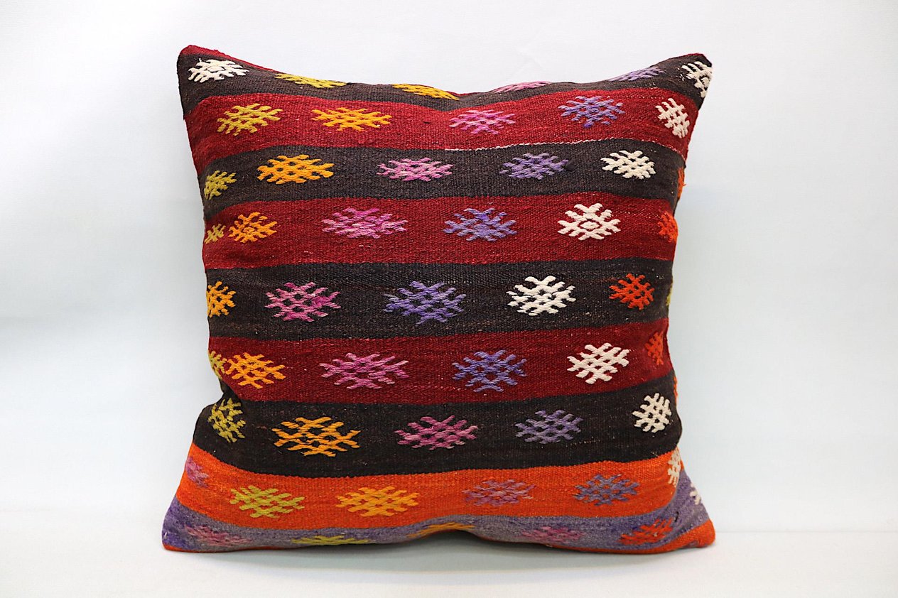 16x24 inches (40x60 cm) Kilim Pillow | KILIM WHOLESALE -&nbsp;Vintage Handmade Pillows - Vintage Handmade Kilim Rugs - It is 100% wool. Artistic and historical rugs. Old handwoven rugs. -&nbsp;Online hand woven rugs and kilim cushions sales. Shipping to a