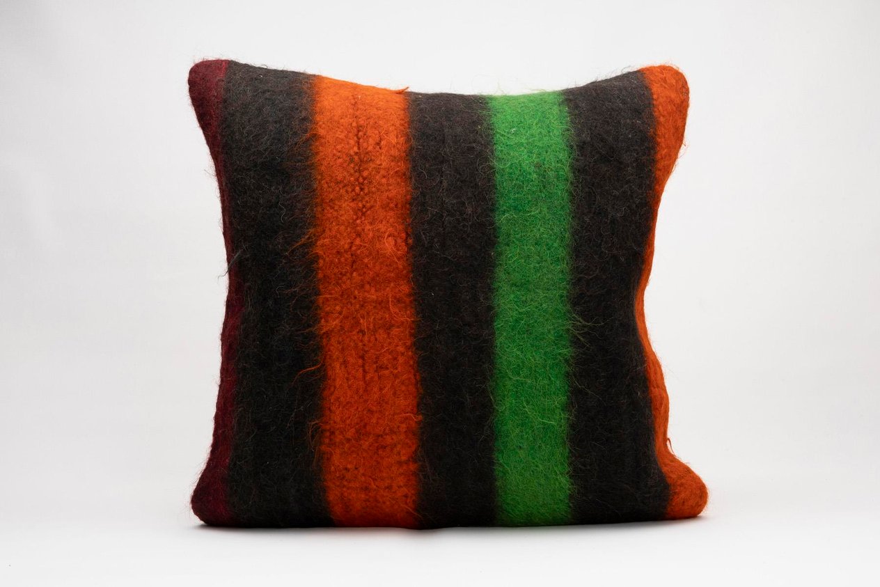 16x24 inches (40x60 cm) Kilim Pillow | KILIM WHOLESALE -&nbsp;Vintage Handmade Pillows - Vintage Handmade Kilim Rugs - It is 100% wool. Artistic and historical rugs. Old handwoven rugs. -&nbsp;Online hand woven rugs and kilim cushions sales. Shipping to a