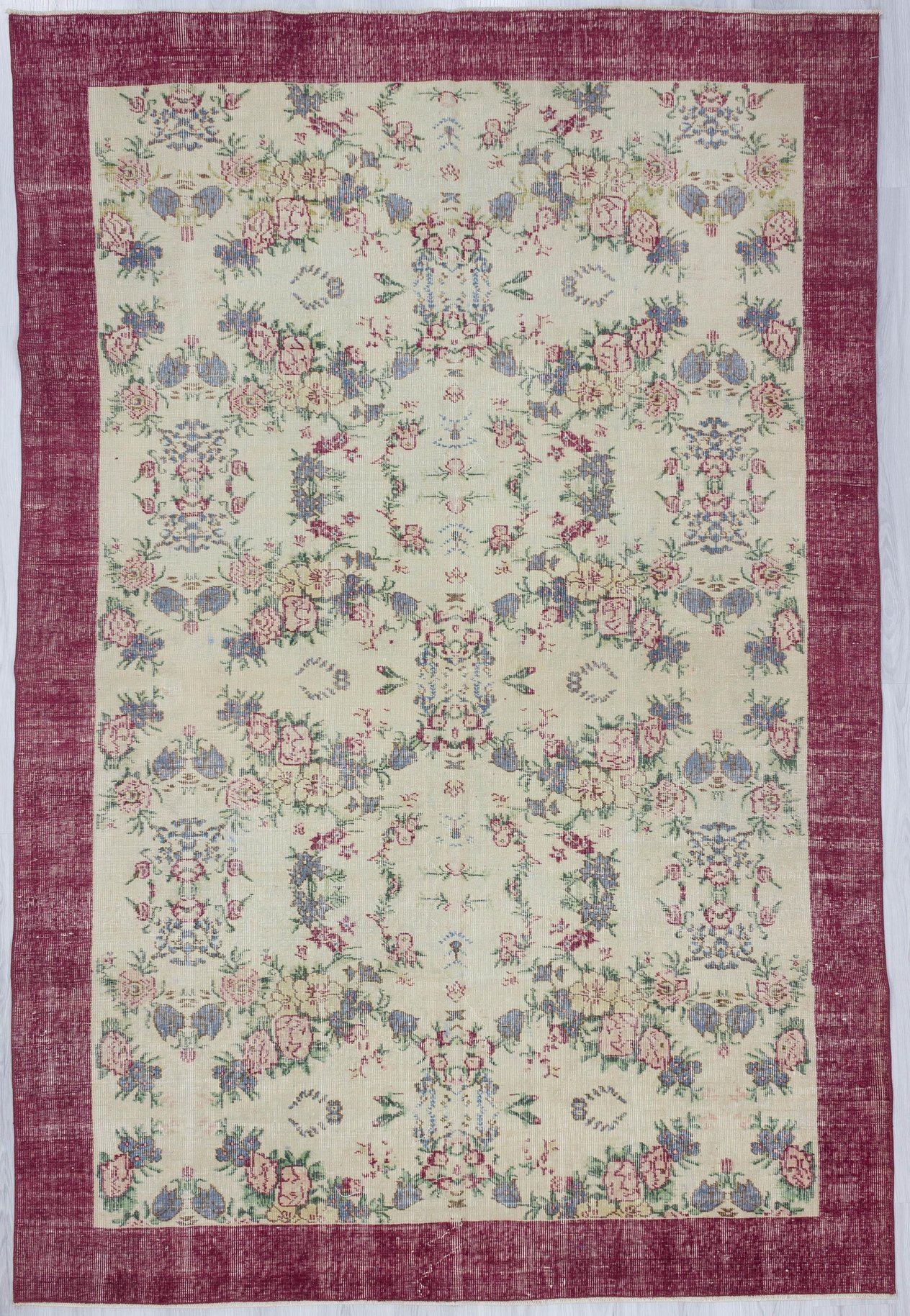 Floral Vintage Decorative Turkish Carpet