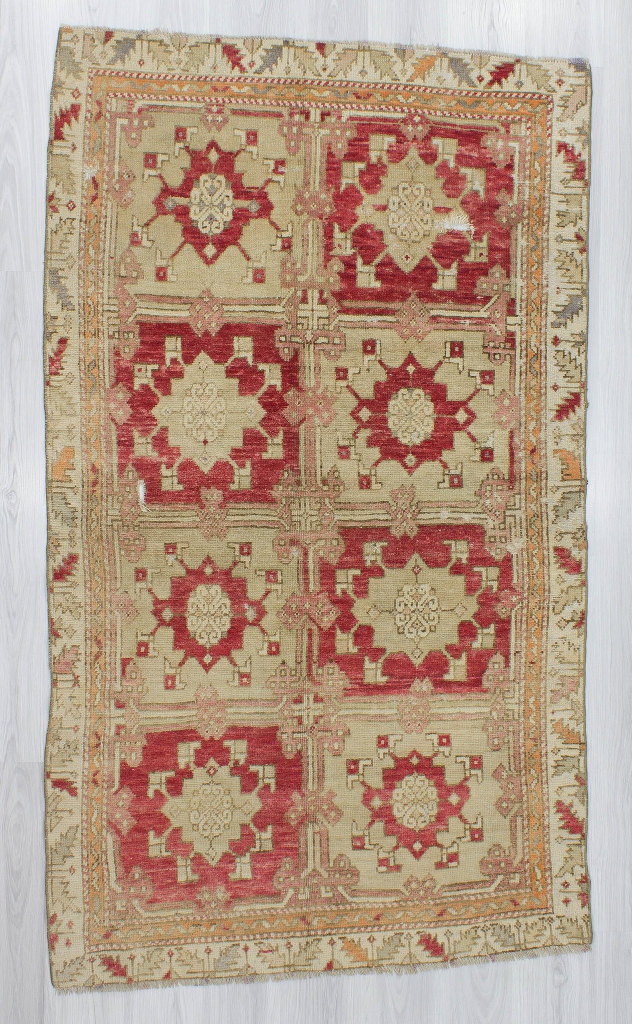 One of a Kind Vintage Turkish Wool Rug