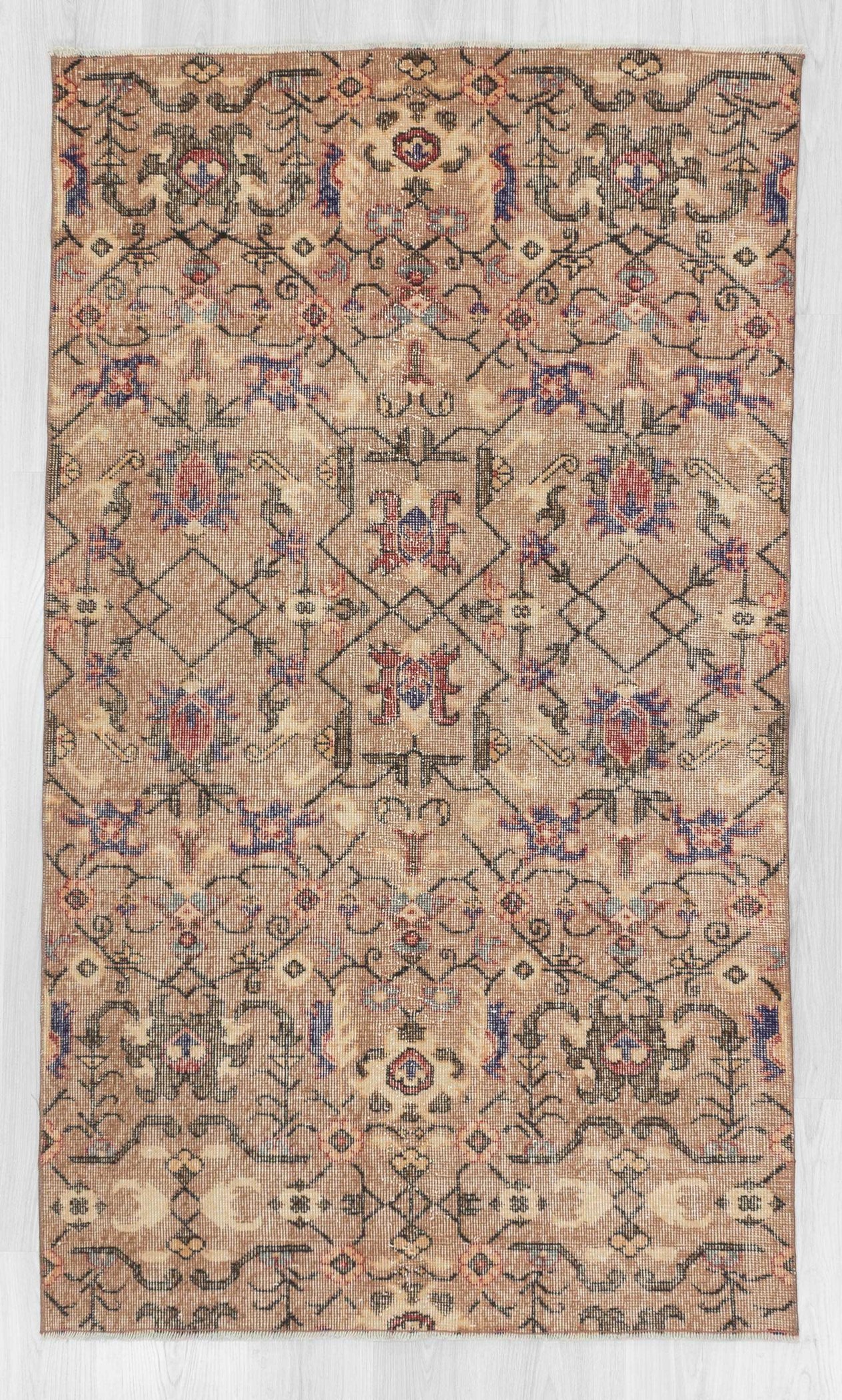 Vintage decorative Turkish rug