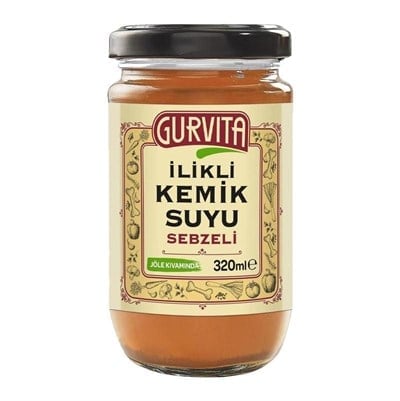 Gurvita İlikli Kemik Suyu Sebzeli 320 ml  (x2 Adet)