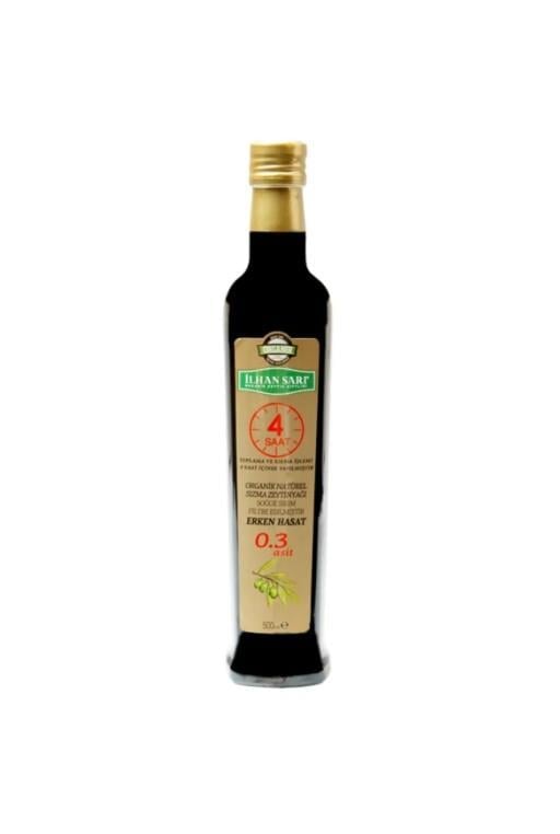 İlhan Sarı Organik Zeytinyağ 0.3 500 ml Asit (Filtre Edilmiş)