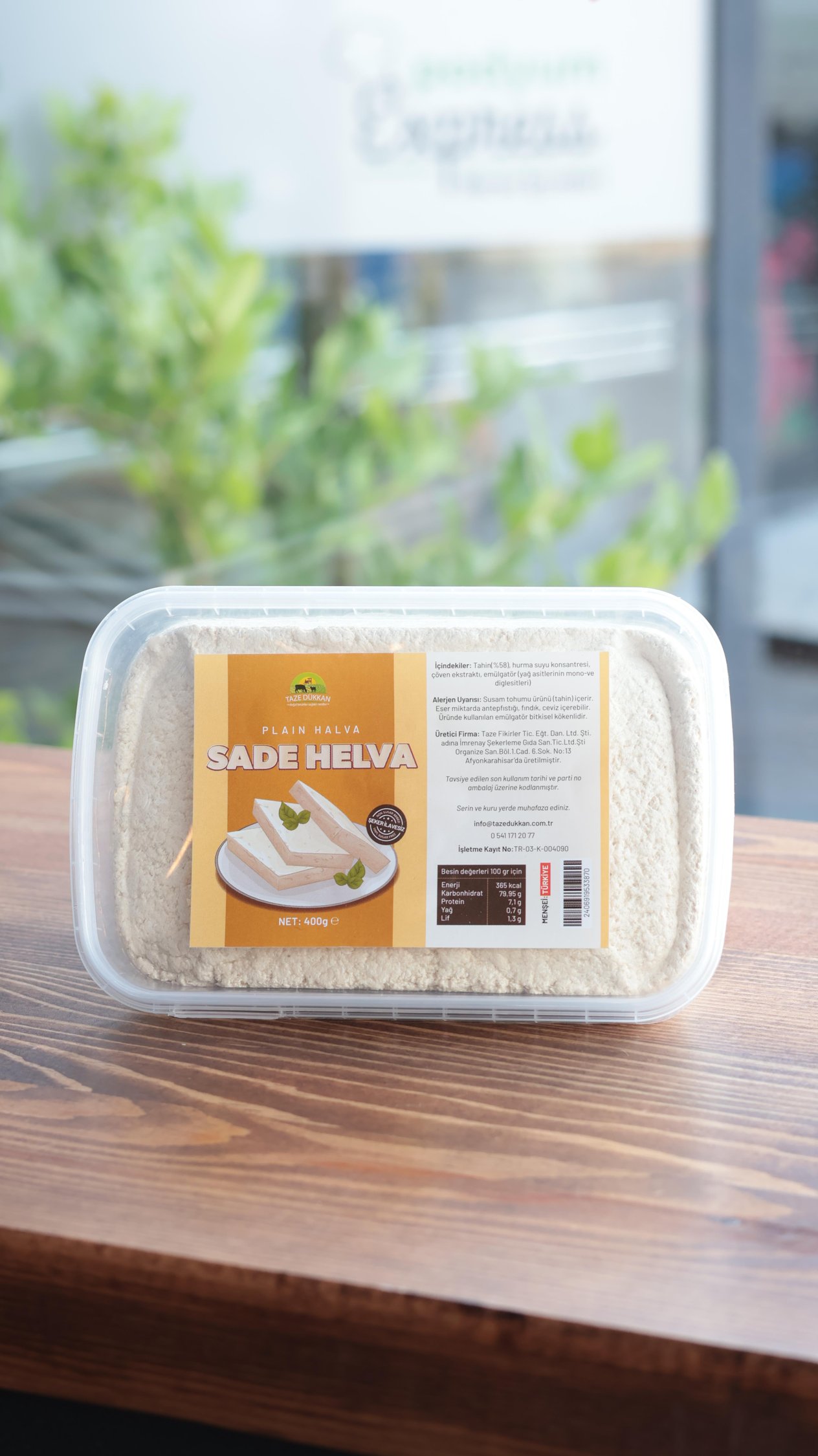 Şeker İlavesiz Sade Tahin Helvası 400 g