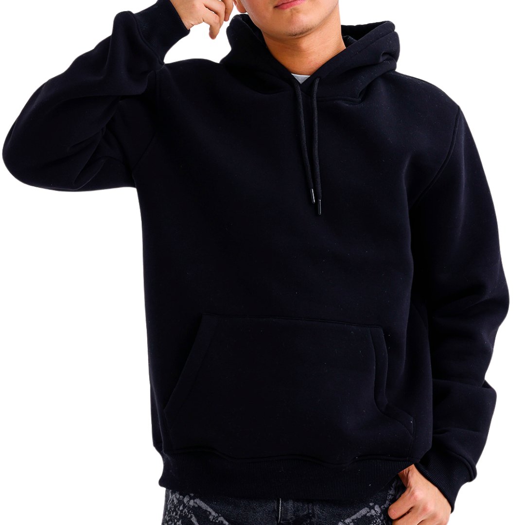 Kapüşonlu Sweatshirt - Siyah