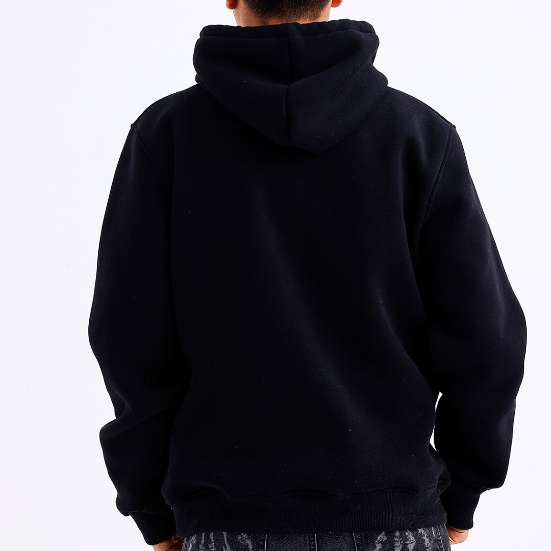Kapüşonlu Sweatshirt - Siyah
