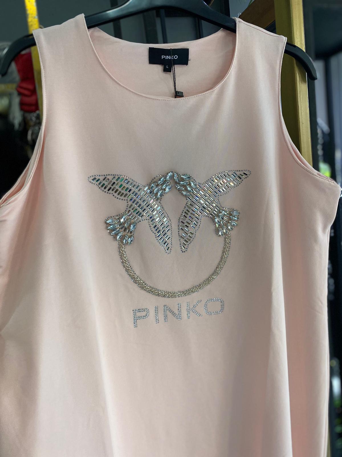 CHADA BOUTİQUE İTHAL PİNKO TAŞLI TSHIRT