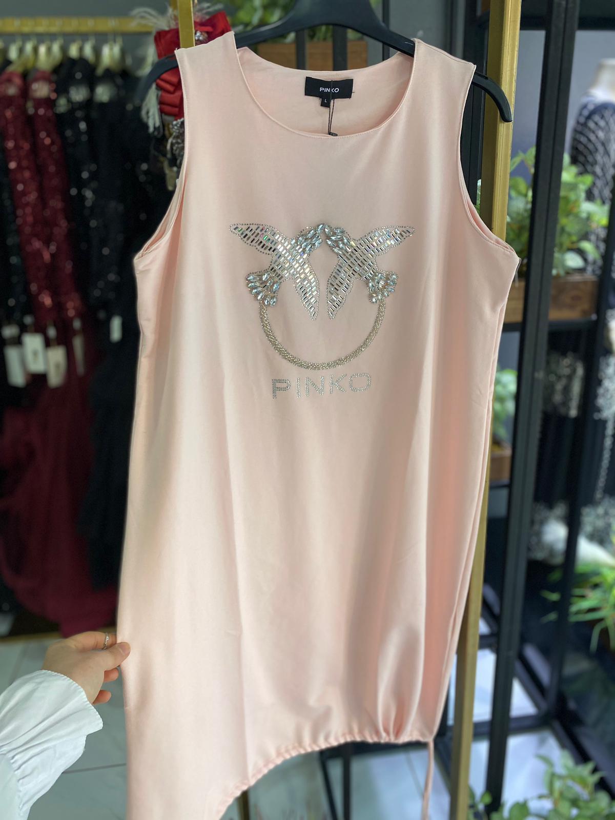 CHADA BOUTİQUE İTHAL PİNKO TAŞLI TSHIRT