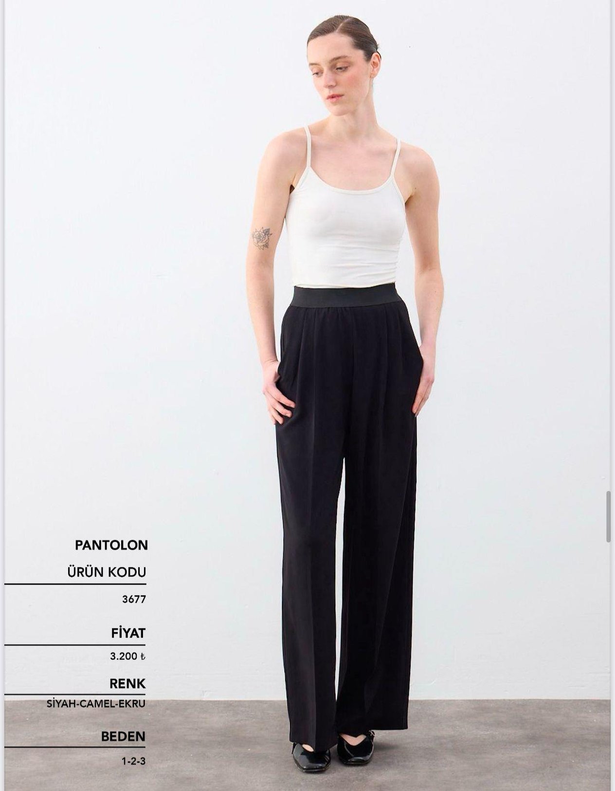 CLOCHE NADİN PANTOLON SİYAH
