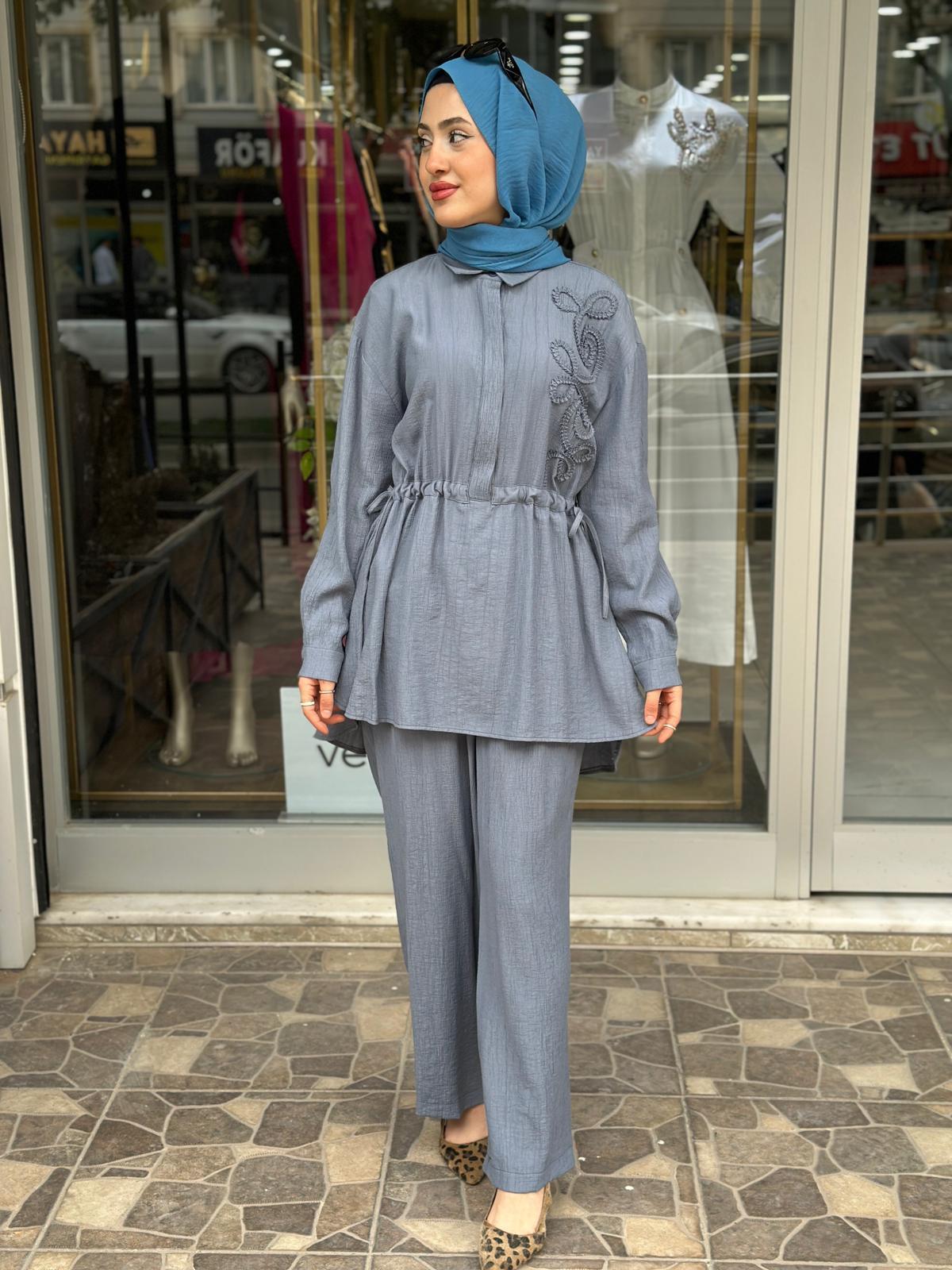 CLOCHE NAVY PANTOLONLU TAKIM MAVİ 