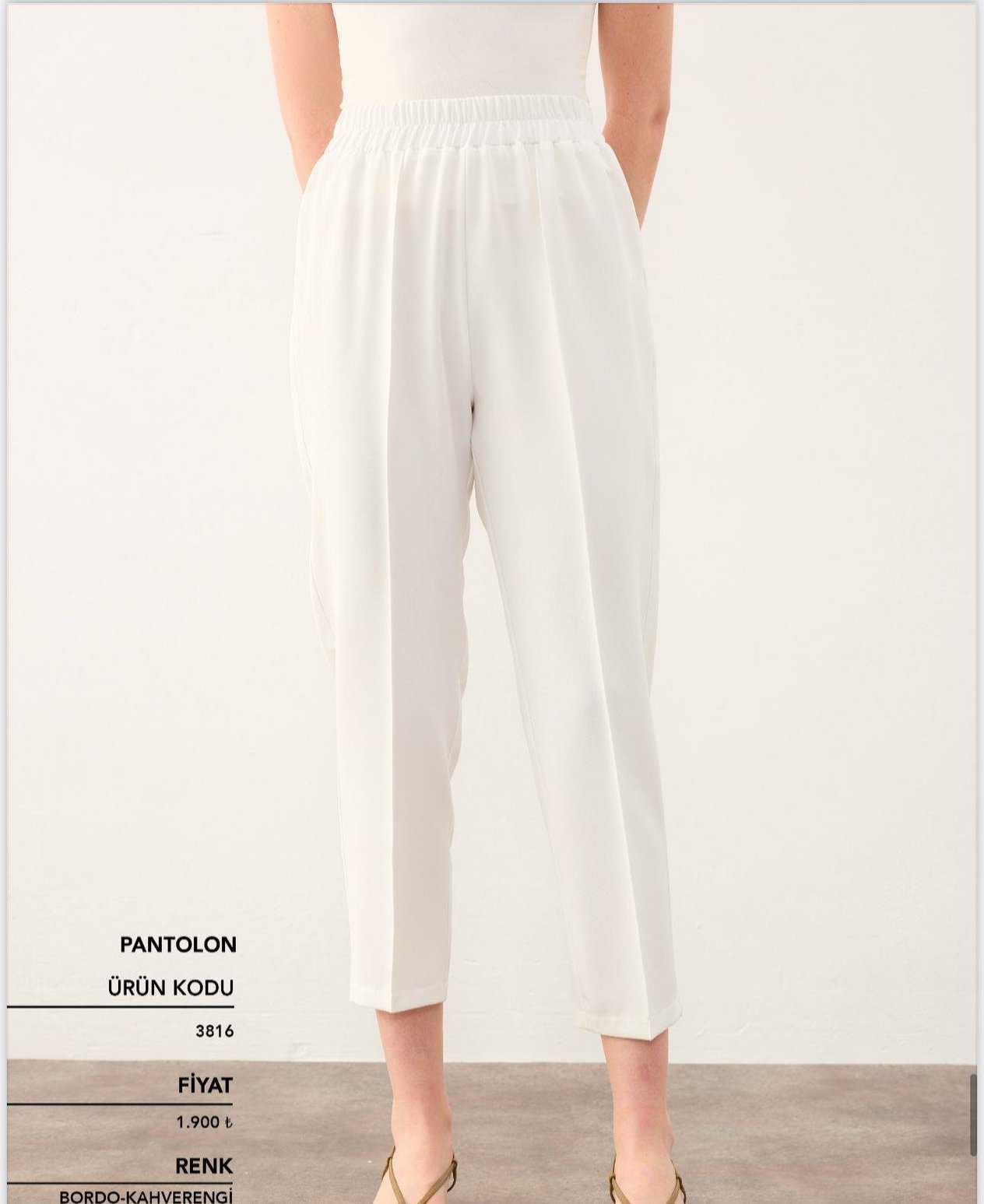 CLOCHE NOVA PANTOLON EKRU
