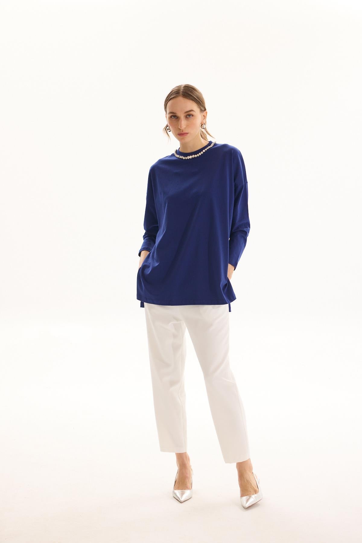 MİSSEMRAMİSS BASIC SWEATSHIRT LACİVERT 