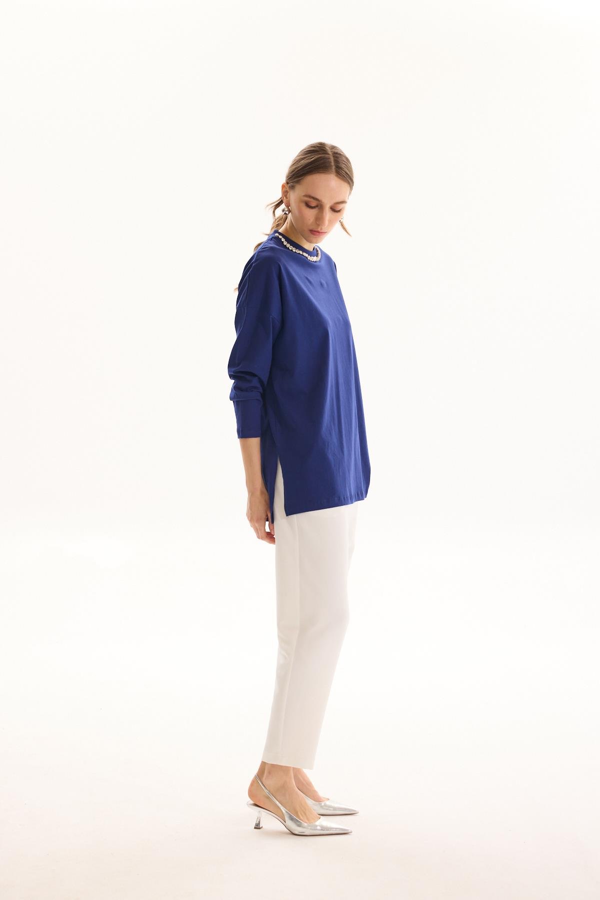MİSSEMRAMİSS BASIC SWEATSHIRT LACİVERT 