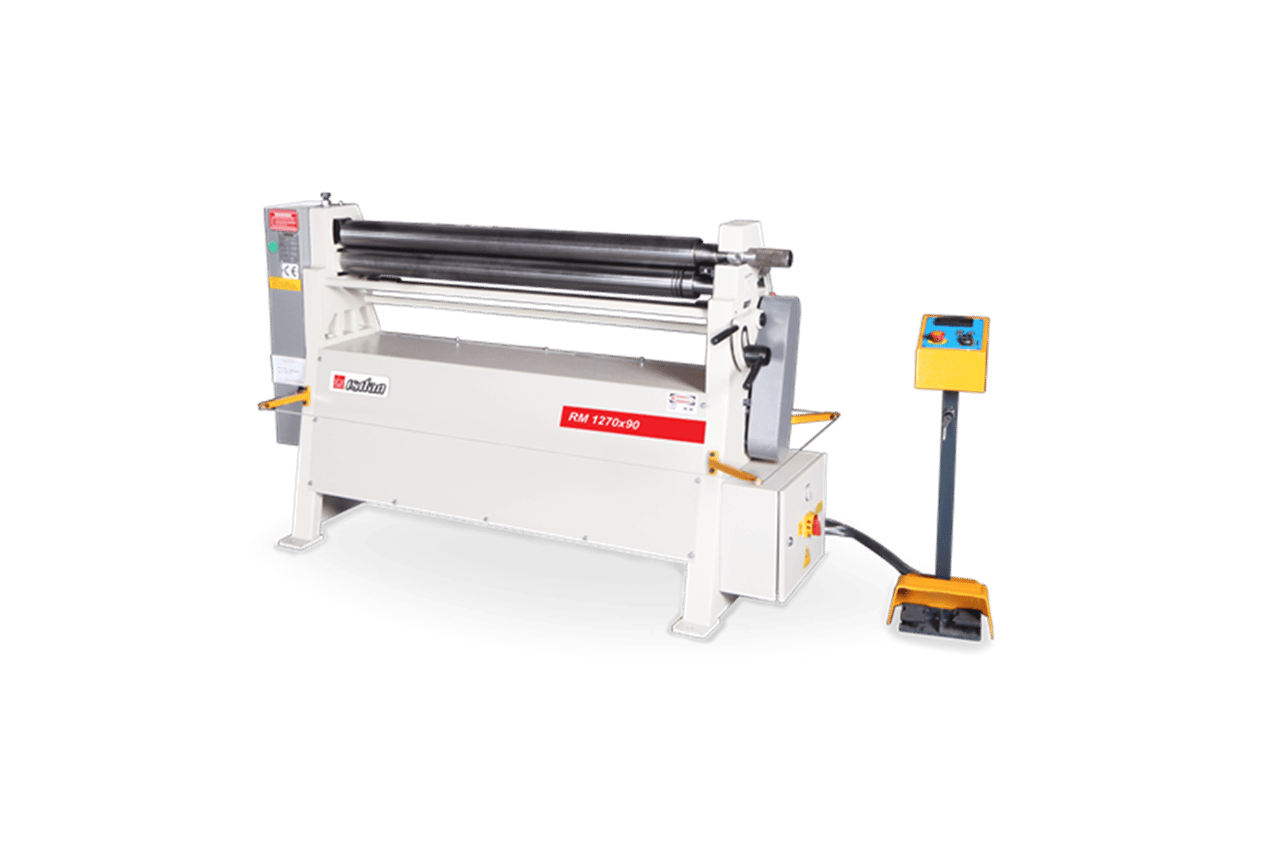  Isıtan RM 1050x90 3Rolls Motorized Plate Bending Machine with Induction Hardened Rolls, Mot. Back Roll, DR