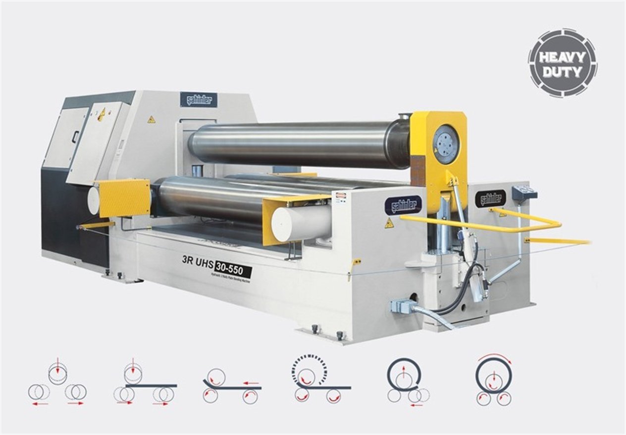 3R UHS 30-450 3Rolls Hyrdaulic Translating Type Plate Bending Machine