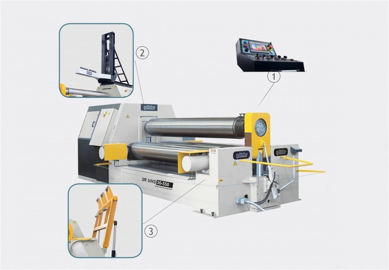 3R UHS 30-450 3Rolls Hyrdaulic Translating Type Plate Bending Machine