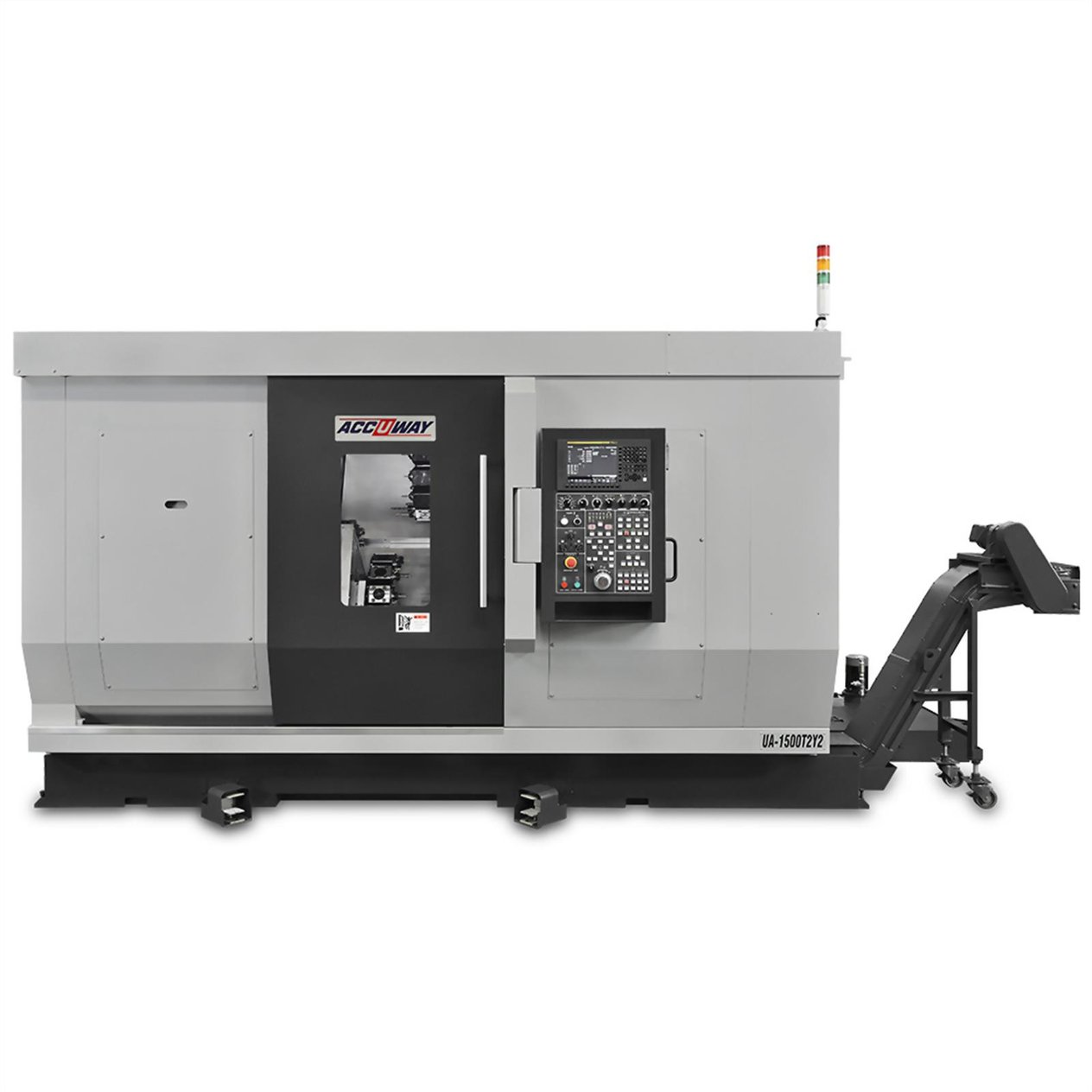Accuway UA-1500T2Y2 Slant Bed Linear Way CNC Lathe