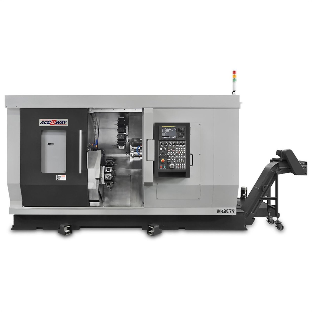 Accuway UA-1500T2Y2 Slant Bed Linear Way CNC Lathe