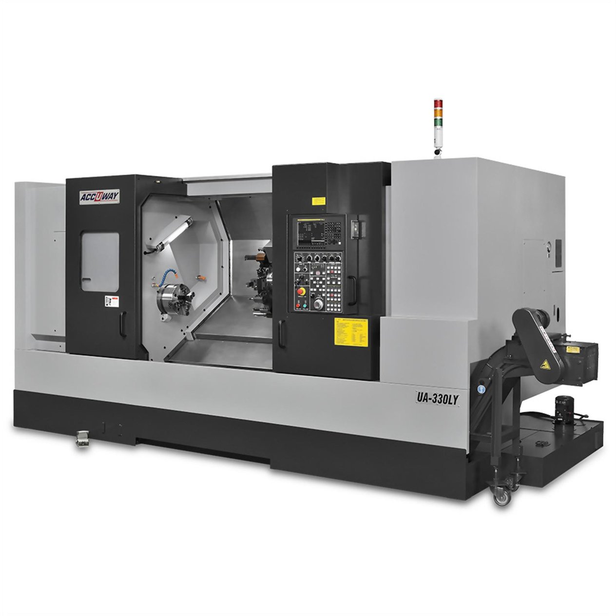 Accuway UA-330LY Slant Bed Linear Way CNC Lathe