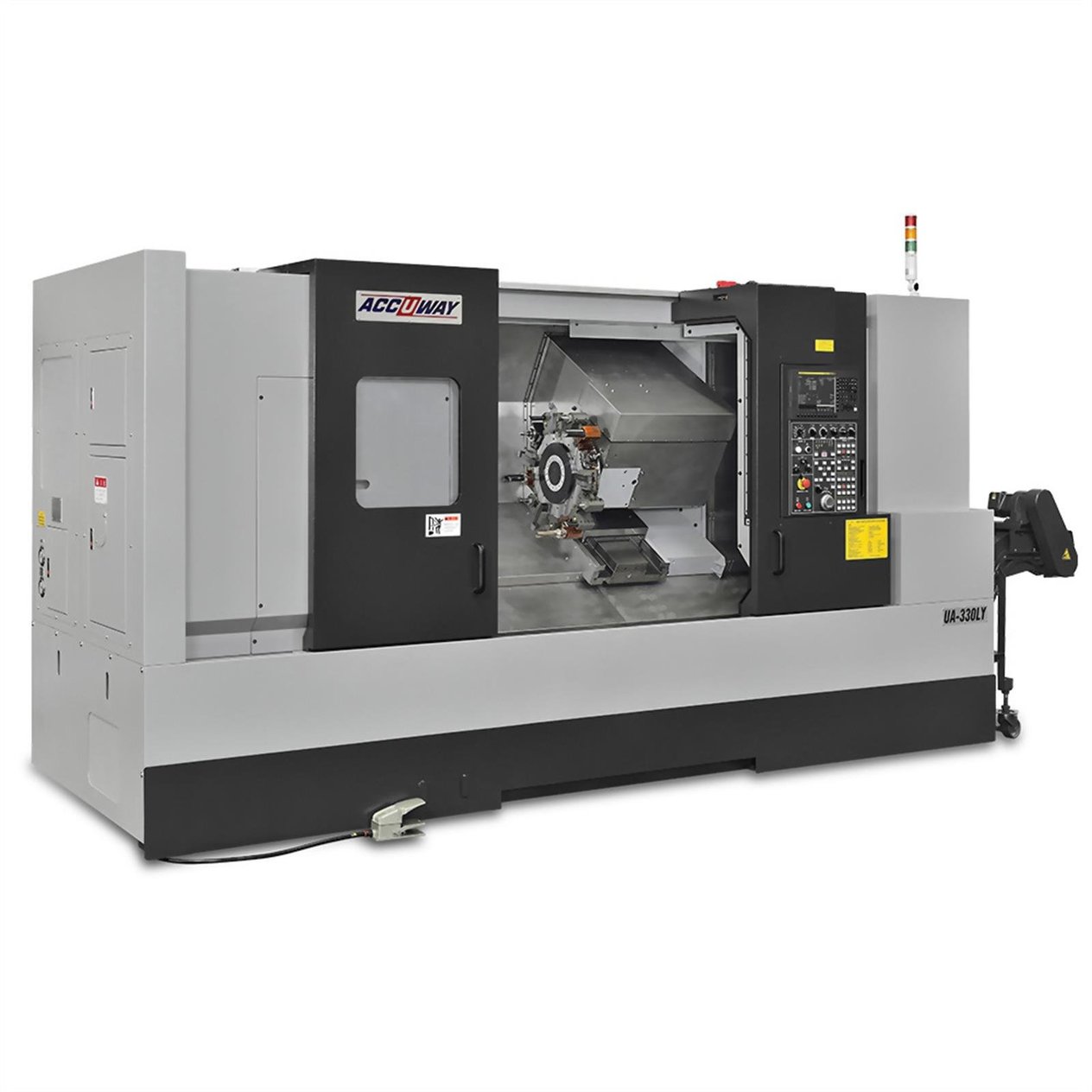 Accuway UA-330LY Slant Bed Linear Way CNC Lathe