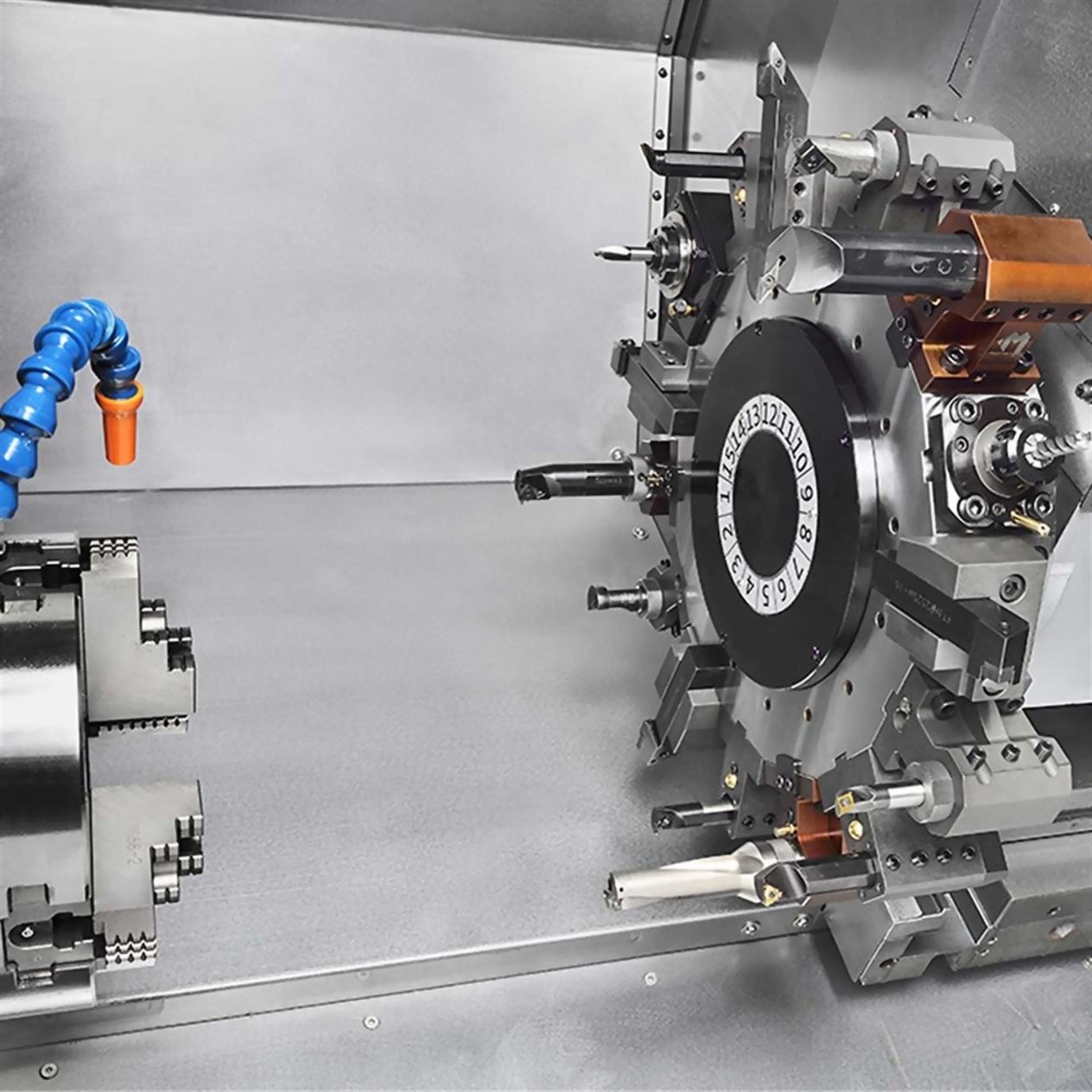 Accuway UA-330LY Slant Bed Linear Way CNC Lathe