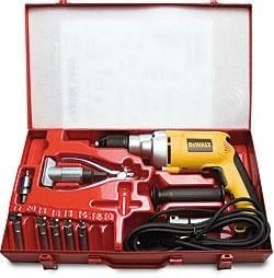 CBC Extractors Kit With Electric Drill For Necks İn Metal Case