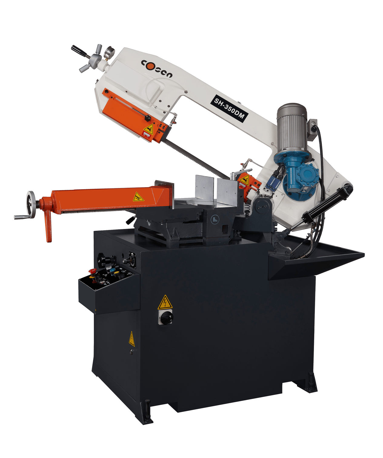 Cosen SH-350DM Semi-automatic Double Swivel Head Mitering