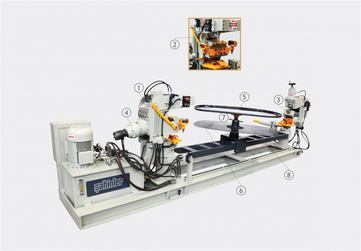 EFM 6 Eliptical Cutting & Flanging Machine