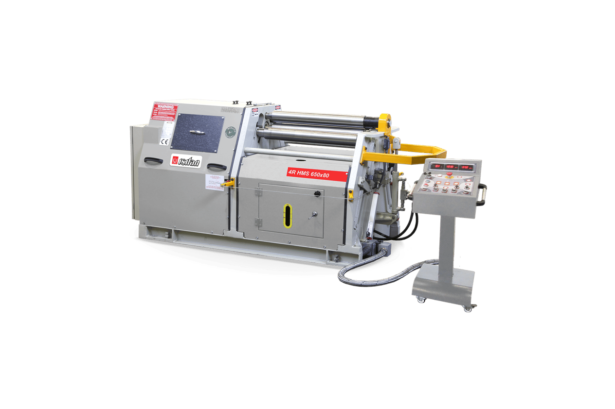 Isıtan 4R HMS 650x80 Hydraulıc 4 Roll Plate Rollıng Machınes